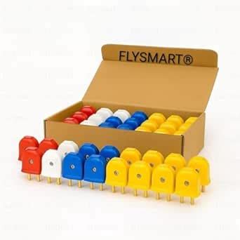 Flysmart Traders Universal ABS Polycarbonate Multicolor 2 Pin Male Plug ...