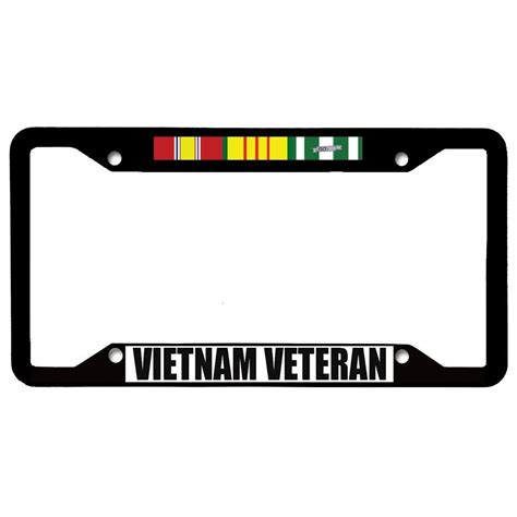 URCustomPro Vietnam Veteran Black Military License Plate Frame ...