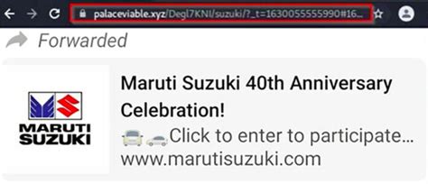BEWARE of Maruti 40th Anniversary Scam Offering Free Maruti Baleno ...