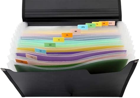 Generic Harmonium Folder File - Document Folder - Black - A4 Size - 10 ...