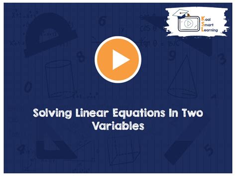 Image result for Problems Solving On Linear Equations in Two Variables by Math Corner