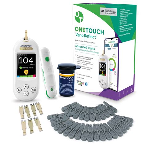 OneTouch Verio Reflect Blood Glucose Monitoring Kit with Meter, Lancets & Test Strips - Walmart.com