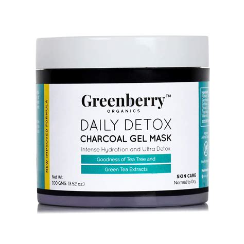 Buy Greenberry Organics Daily Detox Charcoal Massage Gel Mask with ...