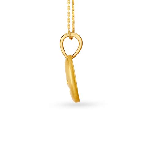 Libra Symbol Gold Pendant