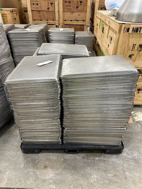 SKID OF PERFORATED METAL FOOD TRAYS Item Location - Savage, MD NO OUT ...