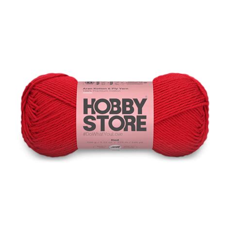 Aran Kotton 6 Ply Yarn by Hobby Store - Red 510 – Magic Needles