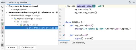 Image result for Code Refactor Python PyCharm