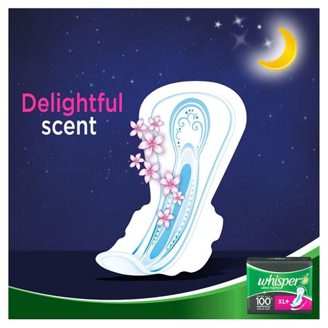Whisper Ultra Nights Sanitary Pads XXL+, 6 Count Price, Uses, Side ...