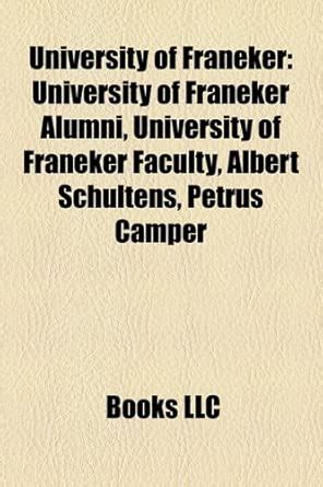 University of Franeker : LLC, Books: Amazon.in: Books
