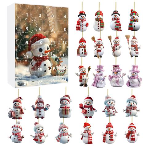 AUDeals Montessori Advent Calendar Winter Wonderland Set Plush Snowman ...