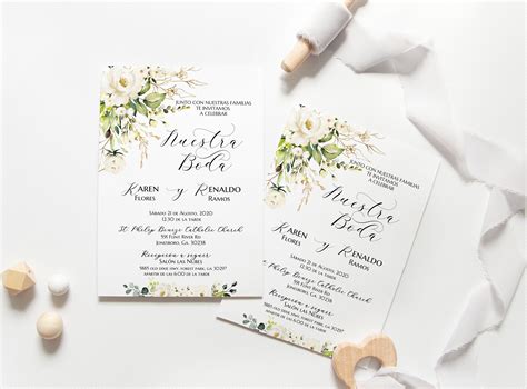 Invitaciones De Boda, Spanish Wedding, Pack De Boda, Spanish Wedding ...