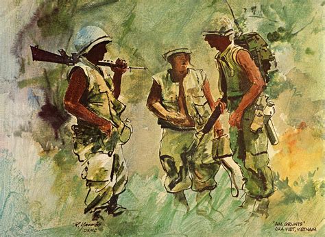 US GI troopers in Vietnam | Combat art, Vietnam painting, Military art