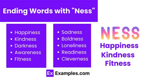 450+ Ness Words, Meaning, PDF
