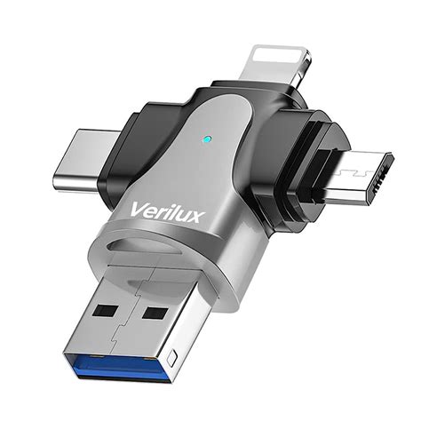 4 in 1 Micro SD Card Reader– verilux