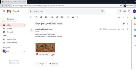 Sending Email with Attachment in Java 的图像结果