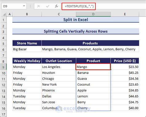 Image result for How to Use Textsplit Excel Vertically