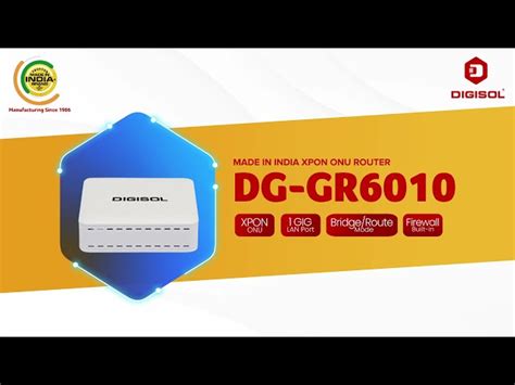 Digisol ONU - Digisol DG-GR6010 ONU Router Wholesaler / Distributor ...