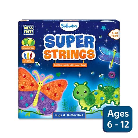 Skillmatics Art & Craft Activity - Super Strings Bugs & Butterflies ...