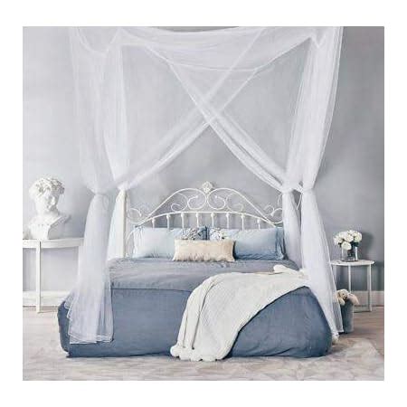 Buy Mother Glory Smart Store 4 Corners Post Canopy Bed Curtain - Royal ...