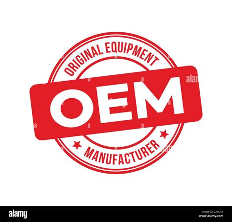 Original Equipment Manufacturer stamp. OEM grunge isolated on white ...