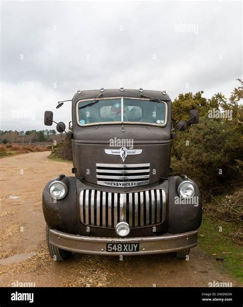 1946 Chevrolet COE (cab over engine) truck Stock Photo - Alamy