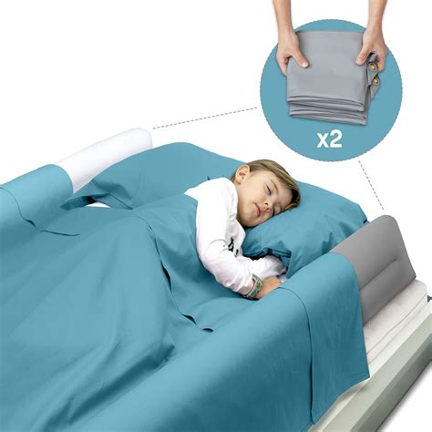 Amazon.com : BANBALOO - 2-Pack Inflatable Bed Bumper for Children - Child Fall Protection ...