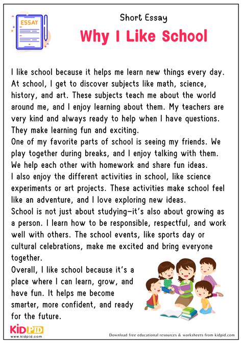 Essay - Why I Love To Read - Kidpid