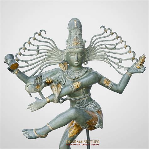 Buy Now Brass Natraj Idol| Fine White Patina Finish| Best Price Online ...