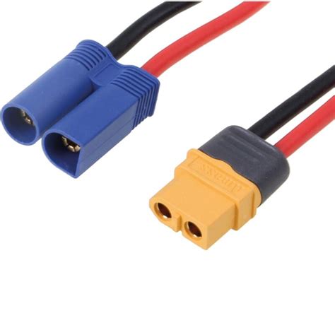 scm-modellbau - Robbe Modellsport Ladekabel XT60 Buchse auf EC-5 Stec ...