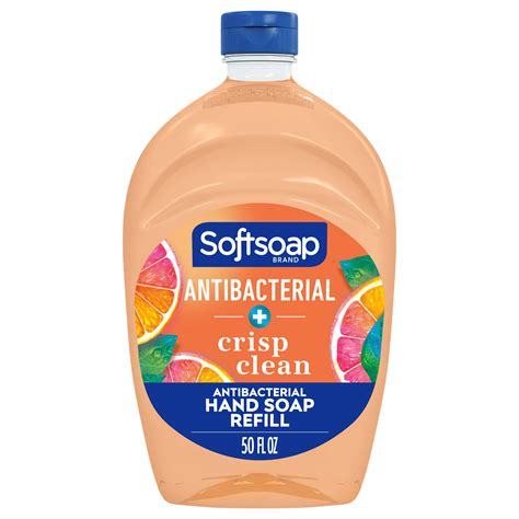 Softsoap Antibacterial Liquid Hand Soap Refill, Crisp Clean, 50 oz ...