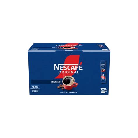 NESCAFE Original Decaf Instant Coffee Sachets (200 x 18g sticks ...