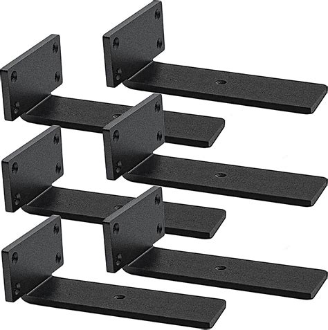 Buy Floating Shelf Brackets Heavy Duty - 1/5 Inch Thick Industrial ...