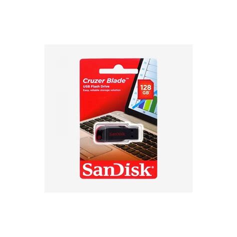 ذاكرة تخزين فلاش درايف 128 جيجا سان ديسك SanDisk Cruzer Blade 128GB USB 2.0