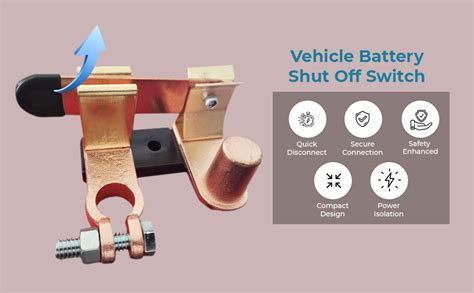 STHIRA® Car Battery Battery Cut Off Switch Heavy-Duty Disconnect Switch ...