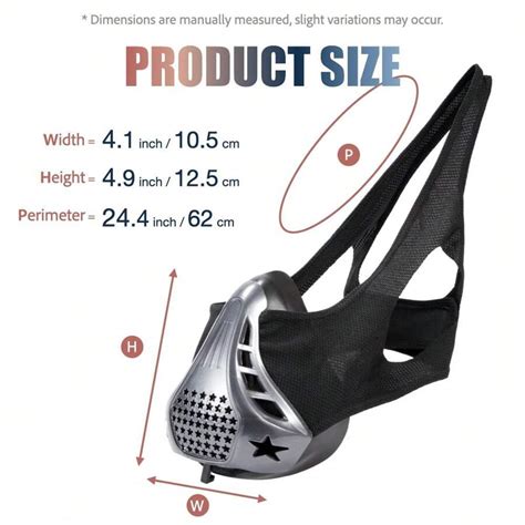 Einstellbare Atemmaske für Widerstandstraining für Erwachsene ...