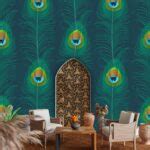 Mor Pankh Wallpaper for Wall, Royal Look - Magicdecor®