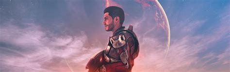 Download wallpaper planet, machine, armor, art, bioware, Mass Effect ...