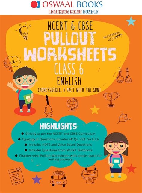 Oswaal NCERT & CBSE Pullout Worksheets Class 6 English Book (For 2023 ...