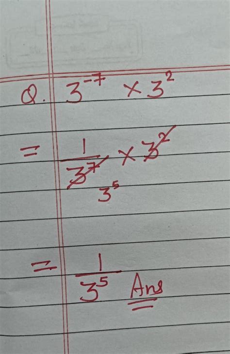 Class 8th MathSimplify the following and express the result in power ...