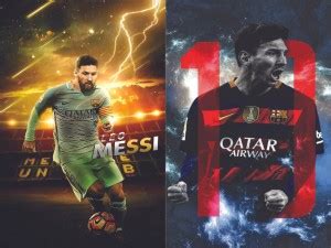 Lionel Messi Art Poster for Room & Office (Pack Of 2) Photographic ...