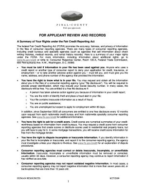 Fillable Online pinalcountyaz FOR APPLICANT REVIEW AND RECORDS - Pinal ...