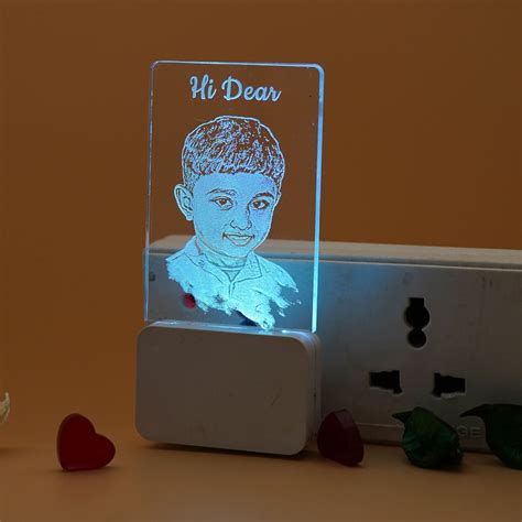 Customized Socket Lamp | Bed Lamp Multi Colour Gift | 3D Lamp | Photo ...