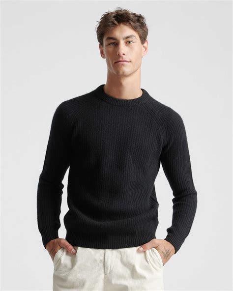 Mongolian Cashmere Fisherman Crewneck Sweater