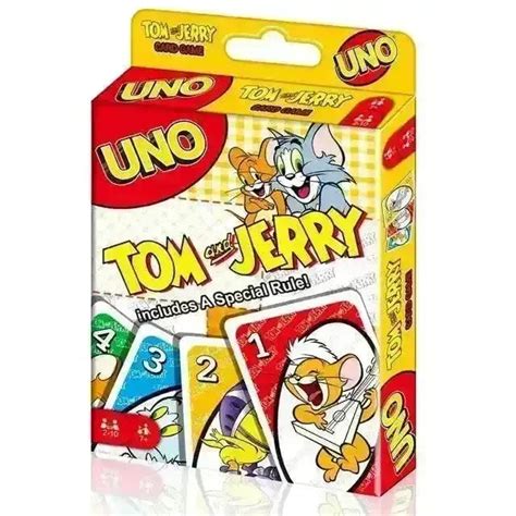 UNO Tom & Jerry Special Edition Card Game with Unique Rule