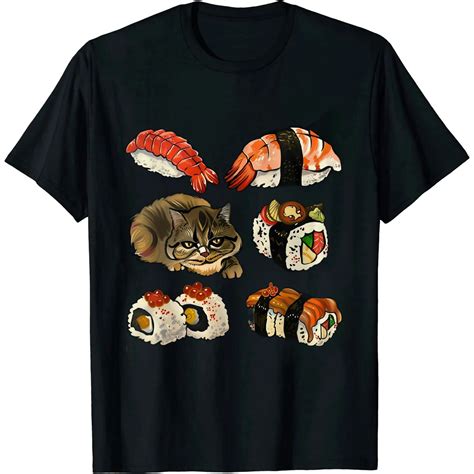 GOSMITH Sushi Persian Cat Funny T- shirt by - Walmart.com