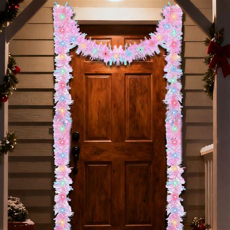 outdoor christmas garland,Christmas Tinsel Garland,light up garland,Pre ...