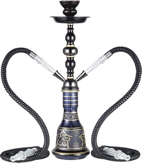 FABSKIY Premium 20 Hookah Set - 2 Hose Shisha Kit with Glass India | Ubuy