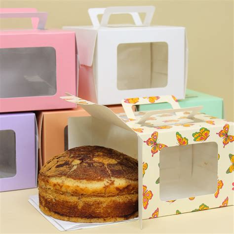 BENTO CAKE BOX WITH WINDOW (6x6x4.5 Inches) – PACLIO-e-OLIO