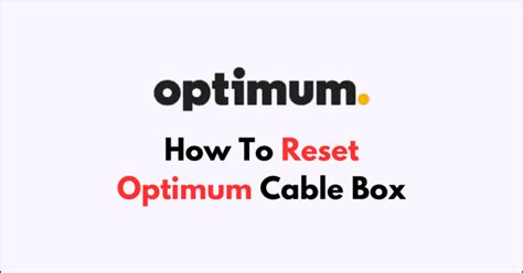 Image result for Cable Box Reset