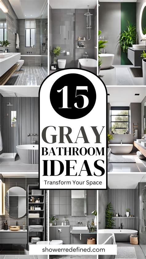 15 Stylish Gray Bathroom Ideas for a Chic & Timeless Look | Small grey ...